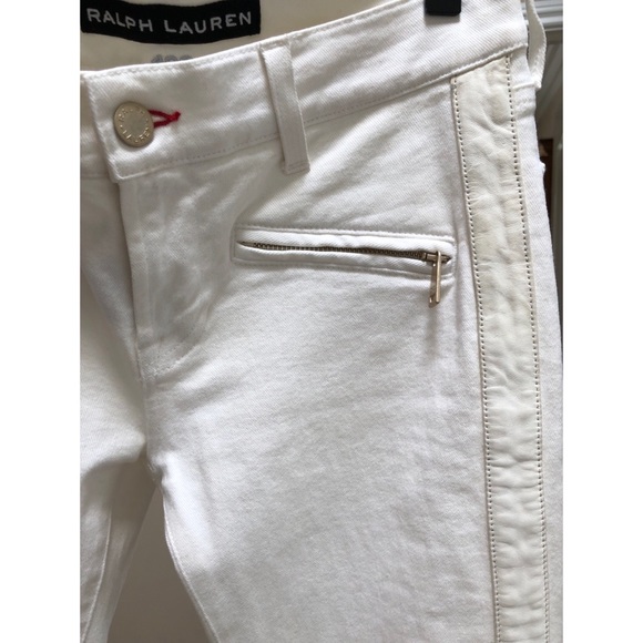 Ralph Lauren 400 Jeans w/ Leather Stripe